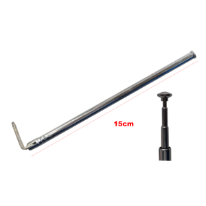 Antena Telescópica 5 Estagios 70cm Eixo 90 Graus