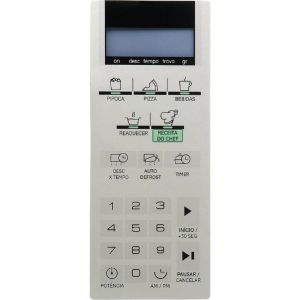 Membrana Teclado Forno Microondas Compativel Ge Moge 031sd2b