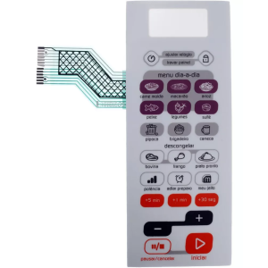 Membrana Teclado Microondas Compatível Brastemp Bms45
